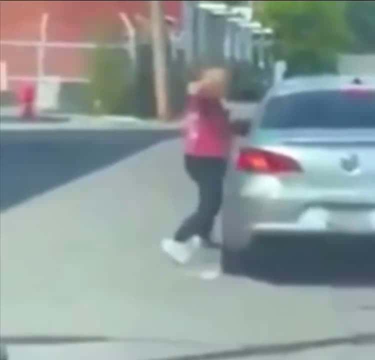 Cover for Everyone’s 18+ girl hits guy while he’s in his car and he gets out and does ninja moves on her #fyp  #caught on camera