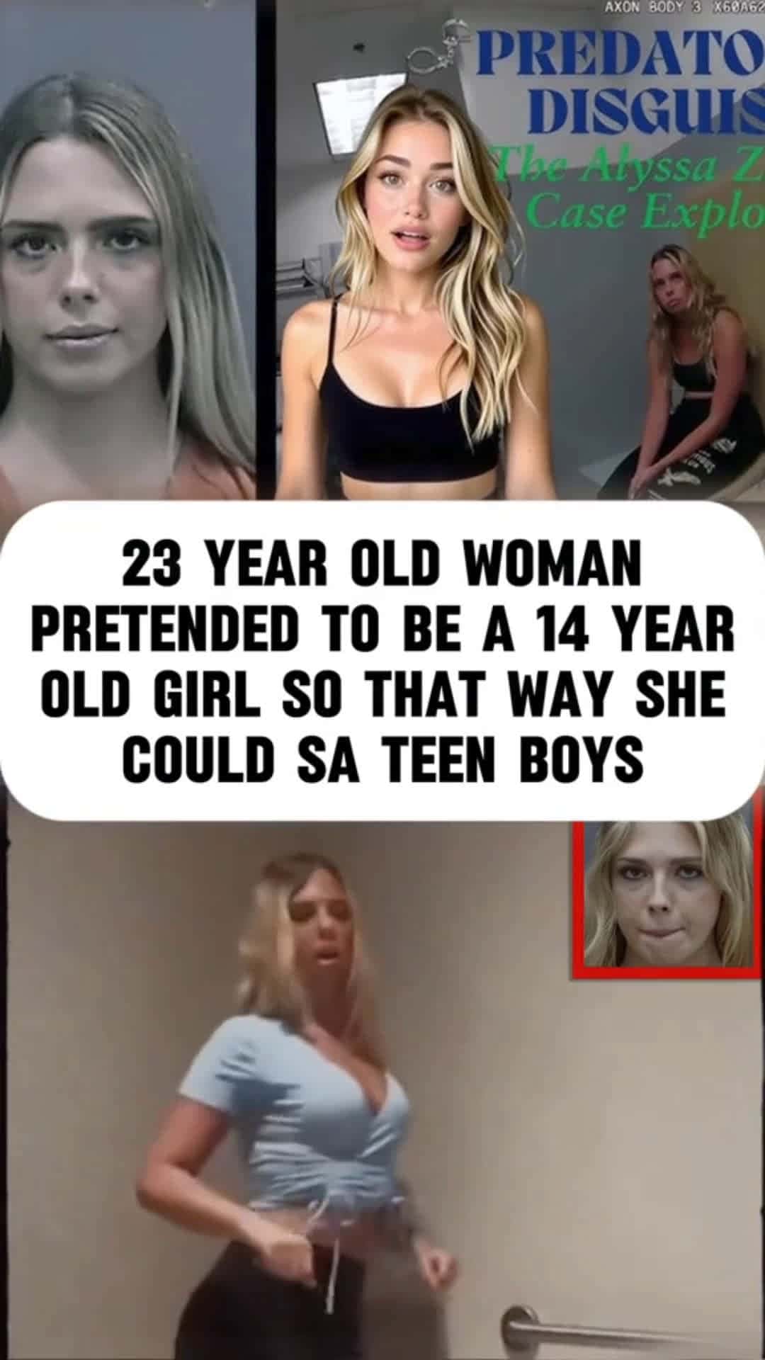 Cover for 23 year old woman pretended to be a 14 year old girl so that way she could SA teen boys #TrueCrime   #crime  #scoopz  #fyp  #foryou  #truecrimestories  #police  #policeofficer 