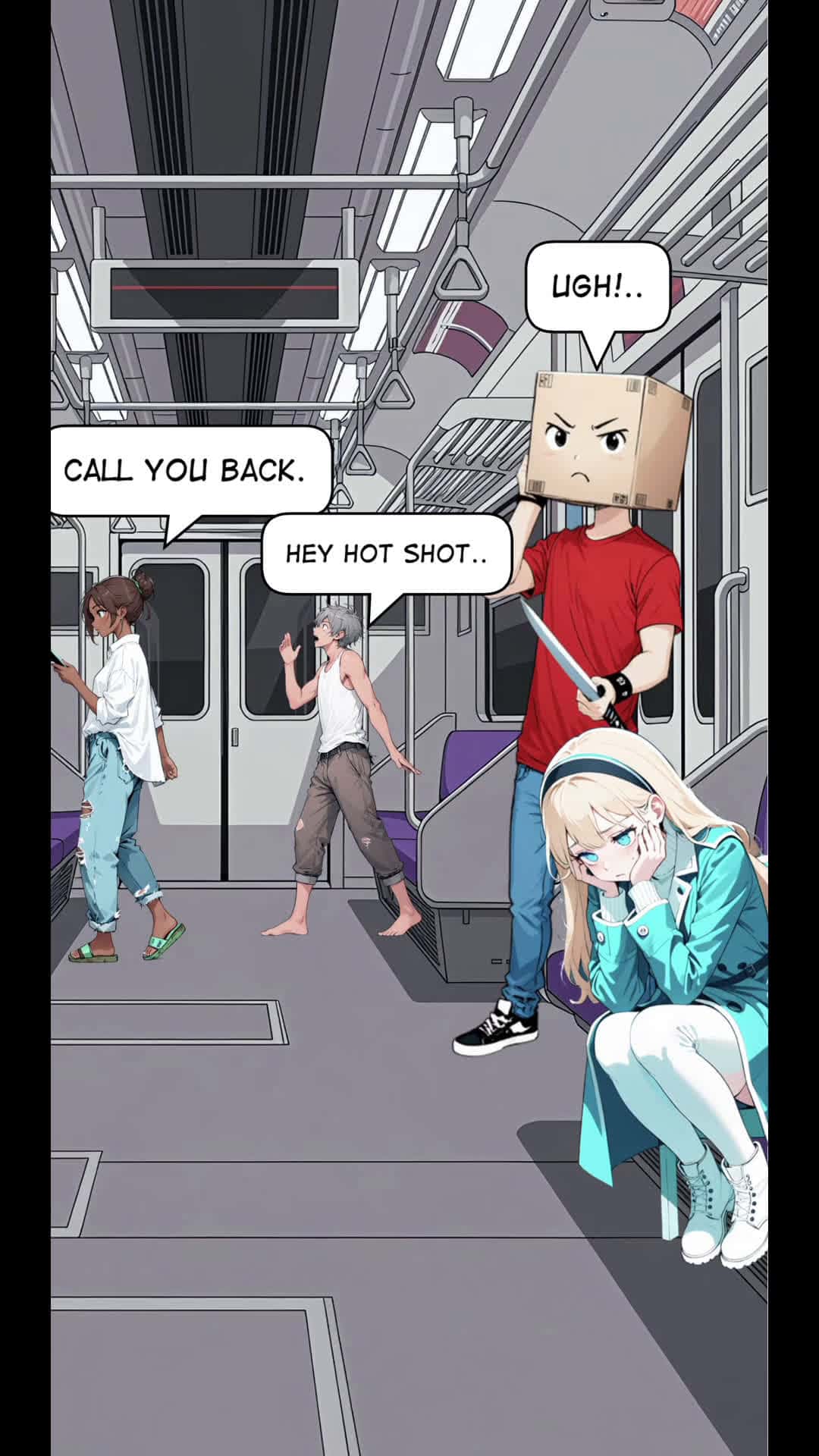 Cover for New York is wild 😫 crime  fypシ゚vira l scary humor reels comics unfortunate rt