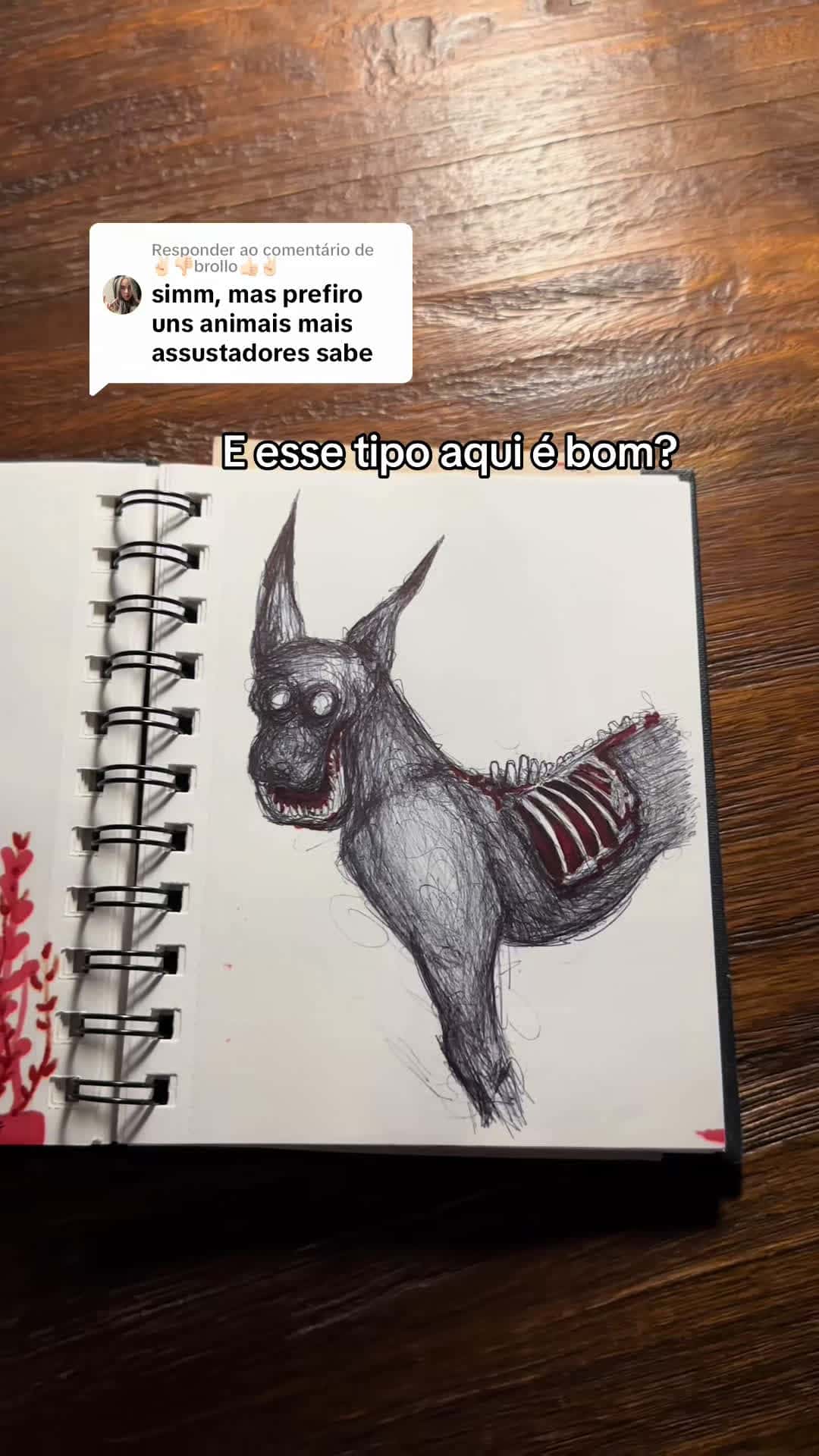 Cover for Respondendo a @✌🏻👎🏻brollo👍🏻✌🏻 esse ta fofo porque ainda não terminei  #drawing #art #desenho #darkart #fyp