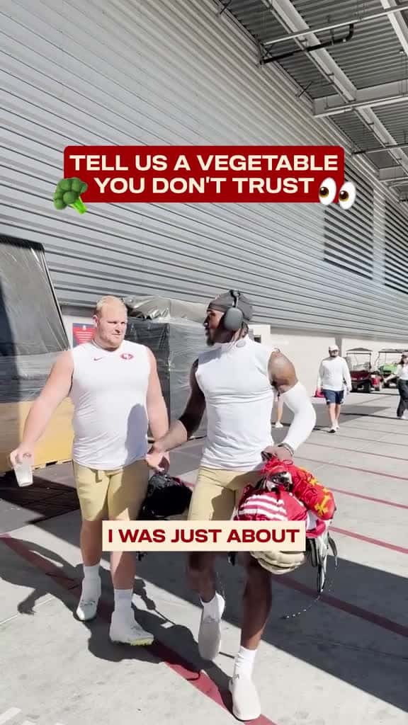Cover for Trust your veggies kids 🤝 #nfl #49ers #vegetables #jointpractice  created by San Francisco 49ers with San Francisco 49ers’s original sound