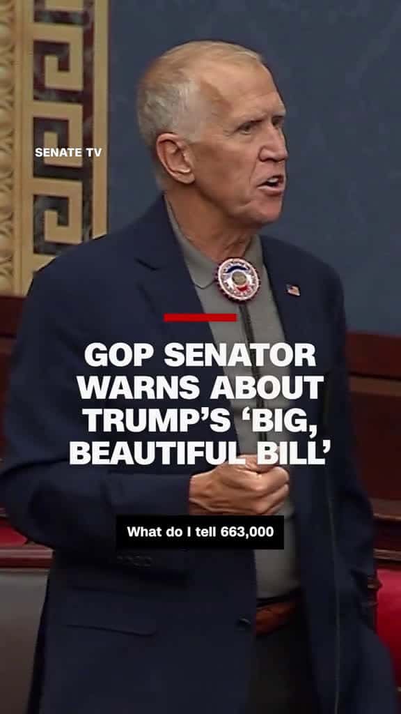 Cover for Tillis Issues Warning to Trump Over Vance's Future