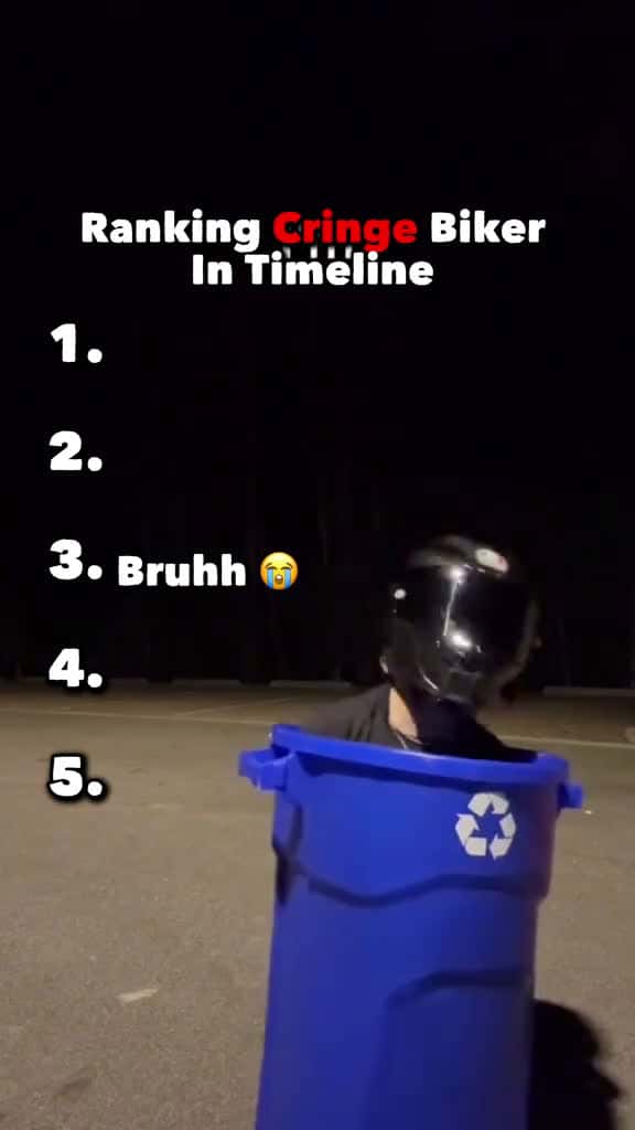 Cover for Ranking cringe bikers in timeline