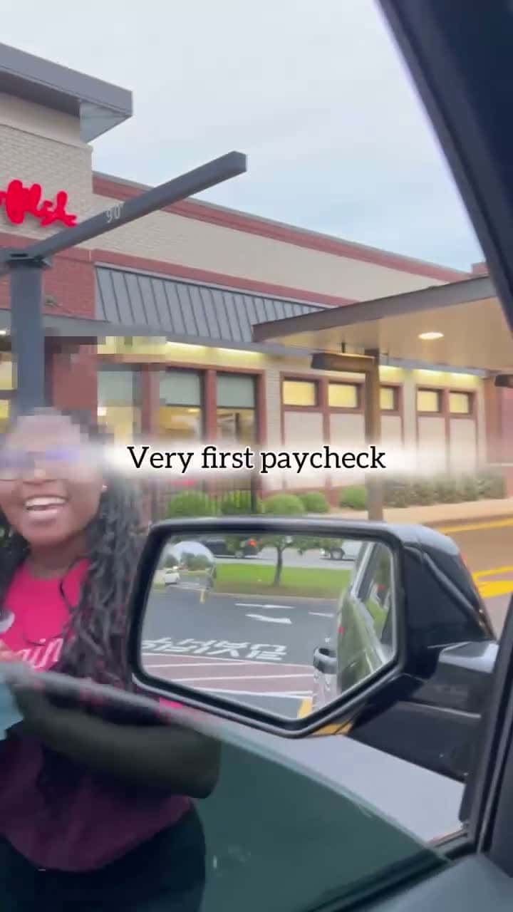 Cover for What did you do with your first paycheck??? Follow our journey on all platforms! #FirstPaycheckMemory #CaughtOnCamera