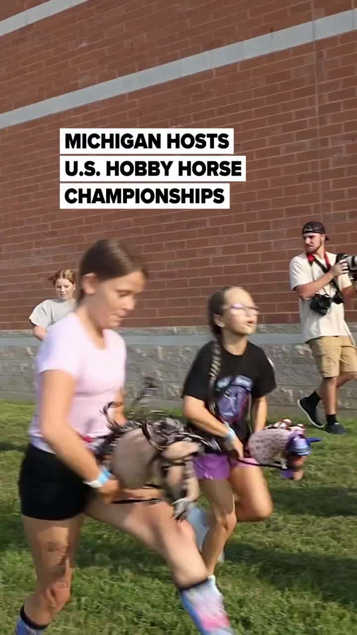 Cover for Don't tell them it's not a sport!Hobby horse riders and makers from across the country and around the world rode into Almont, Michigan last weekend for the second annual U.S. Hobby Horse Championships. Contestants competed in ...