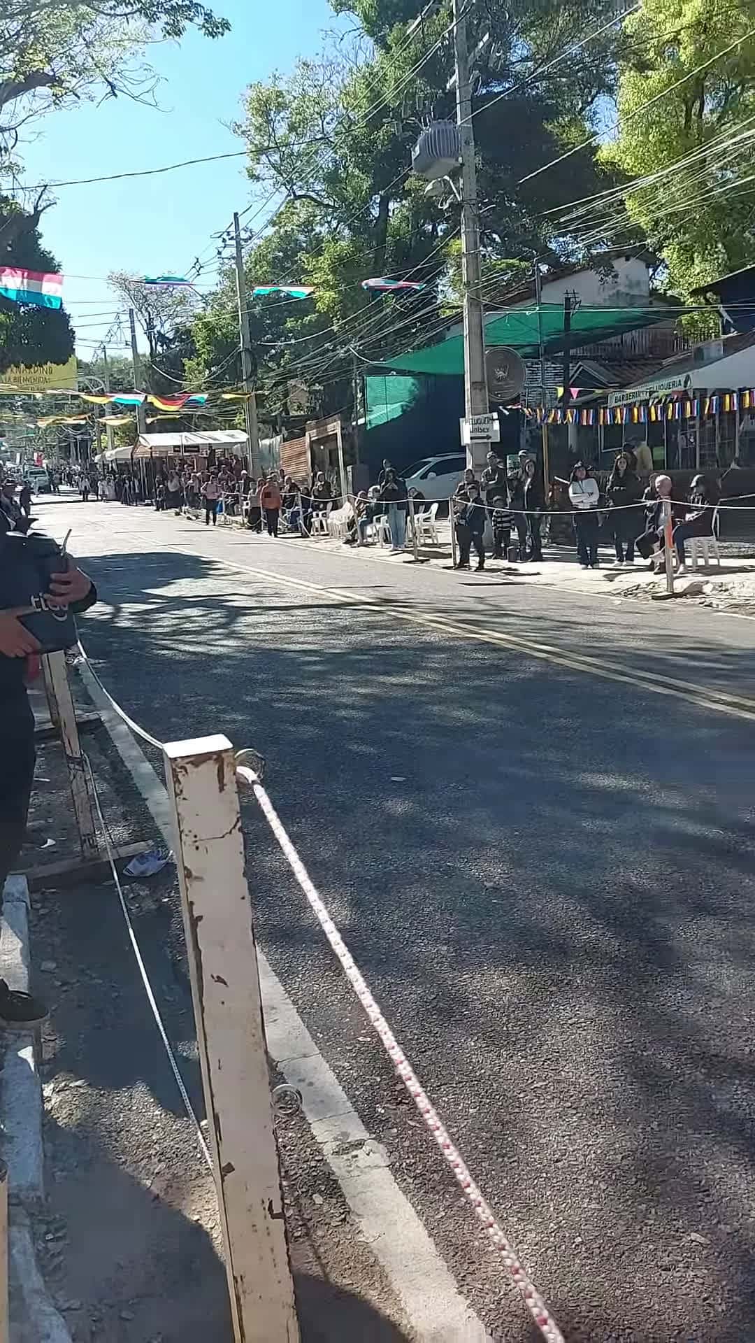 Cover for #FirstVideoChallenge Security Agent Falls During Motorcycle Maneuvers at Parade.