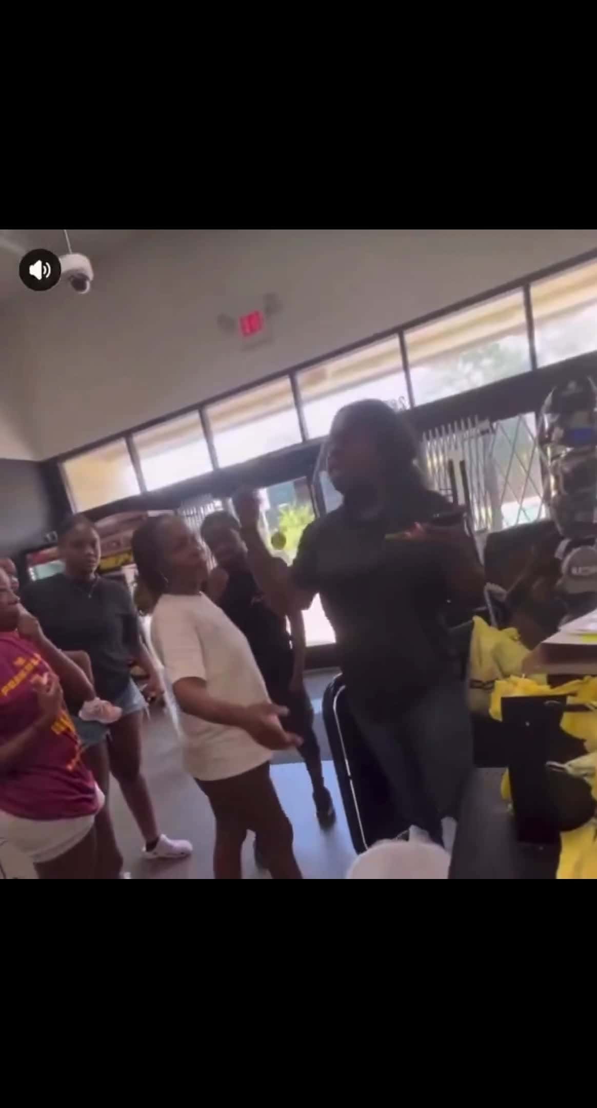 Cover for Man gets jumped by group of women in dollar general for putting hands on woman 😳. Do yall think they took it too far ❓