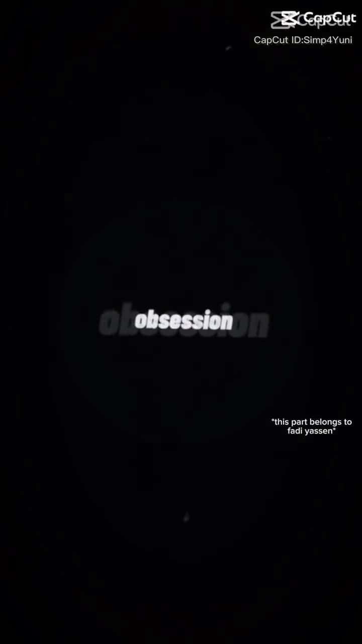 Cover for obsession