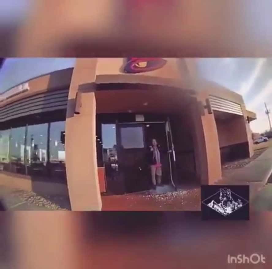 Cover for Lady with a bar causes problems at a Taco Bell #FirstVideoChallenge #trending #trendingnow #bodycam
