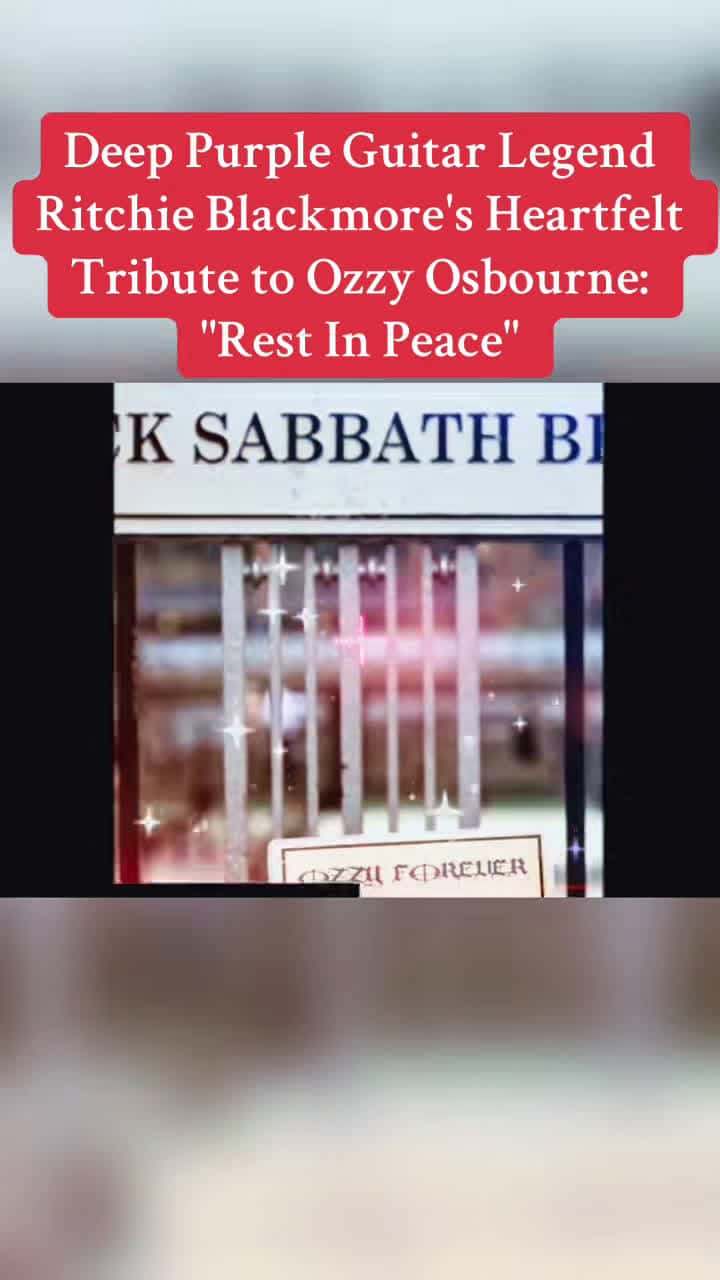 Cover for #TrueCrimeStories Deep Purple Guitar Legend Ritchie Blackmore's Heartfelt Tribute to