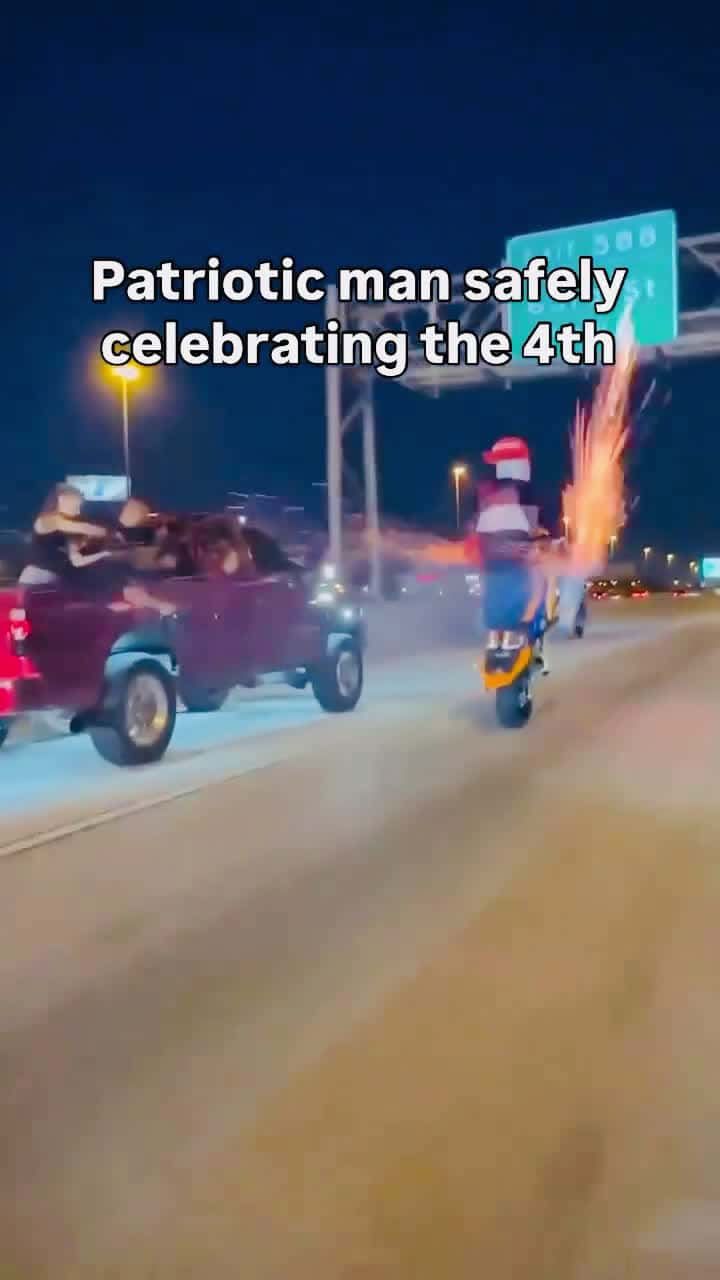 Cover for Man is celebrating like a true American  #roadrage  #trending  #foryou  #dangerous  #viralvideo
