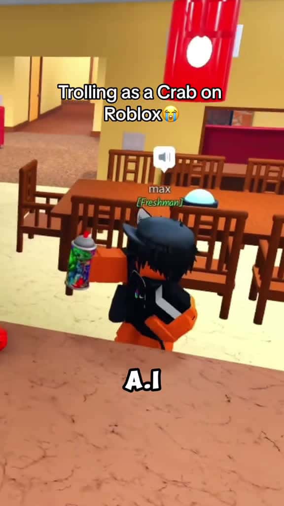 Cover for F R I G H T E N E D  crab roblox robloxfunny robloxmicup micup micuproblox roblox 45727 #shortvideosscoopz