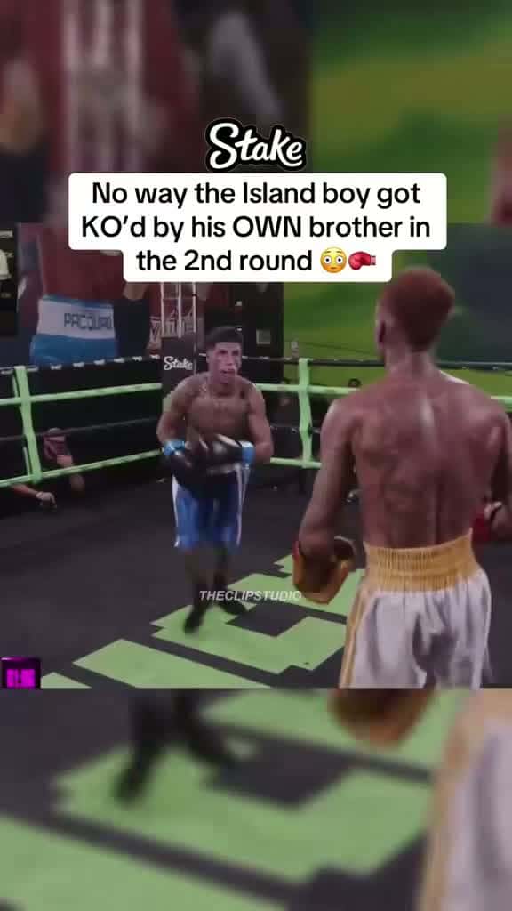 Cover for No way the Island boy got  KO’d by his OWN brother in  the 2nd round 😳🥊 #adinross #islandboys #boxing 