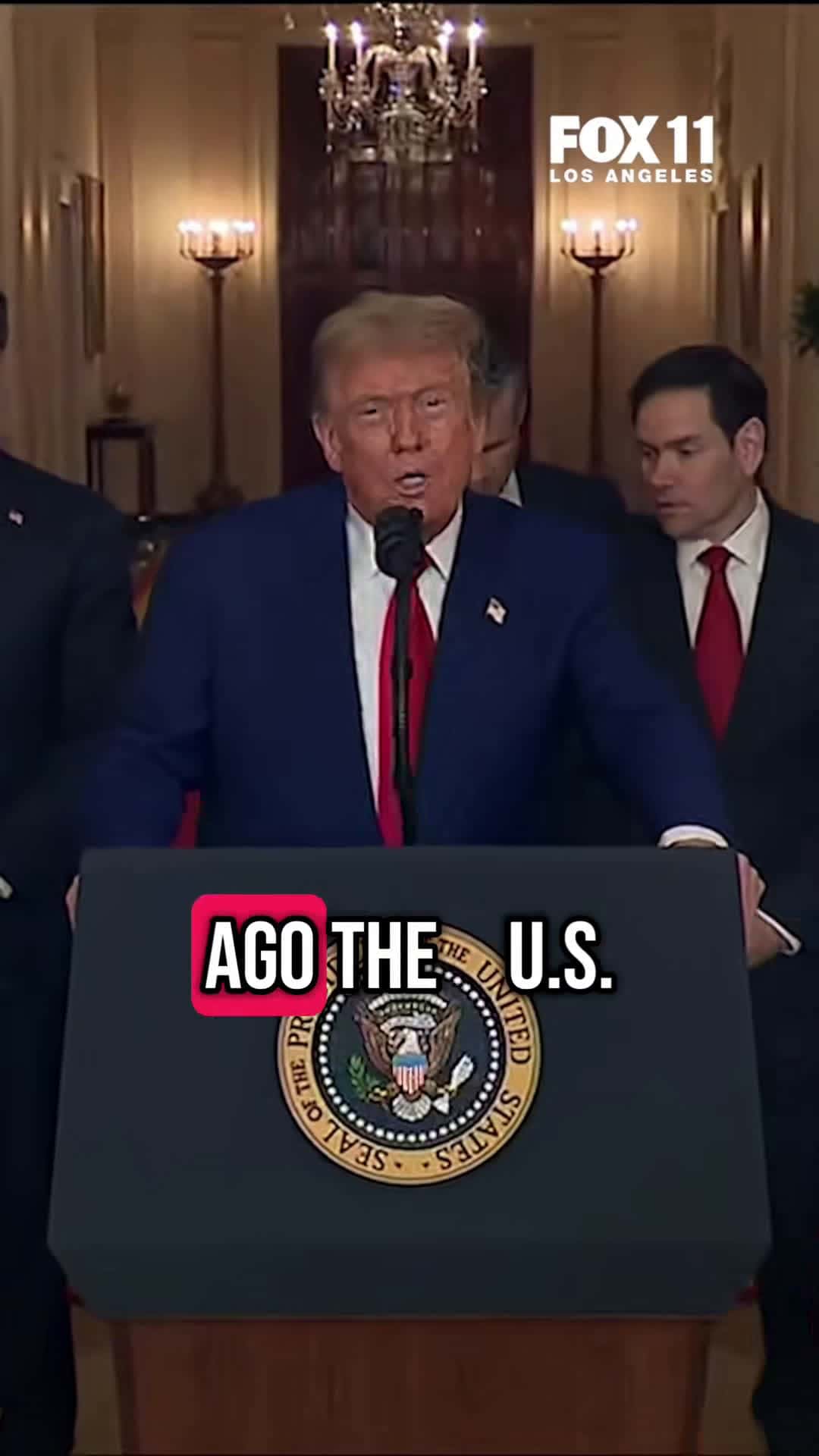 Cover for President Donald Trump addressed the US bombing of three Iranian nuclear facilities. Trump said Iran's key nuclear facilities were "completely and totally obliterated" in the attack. Watch the full remarks at the link in our bio. #trump #usbombsiran #iran #iranisrael