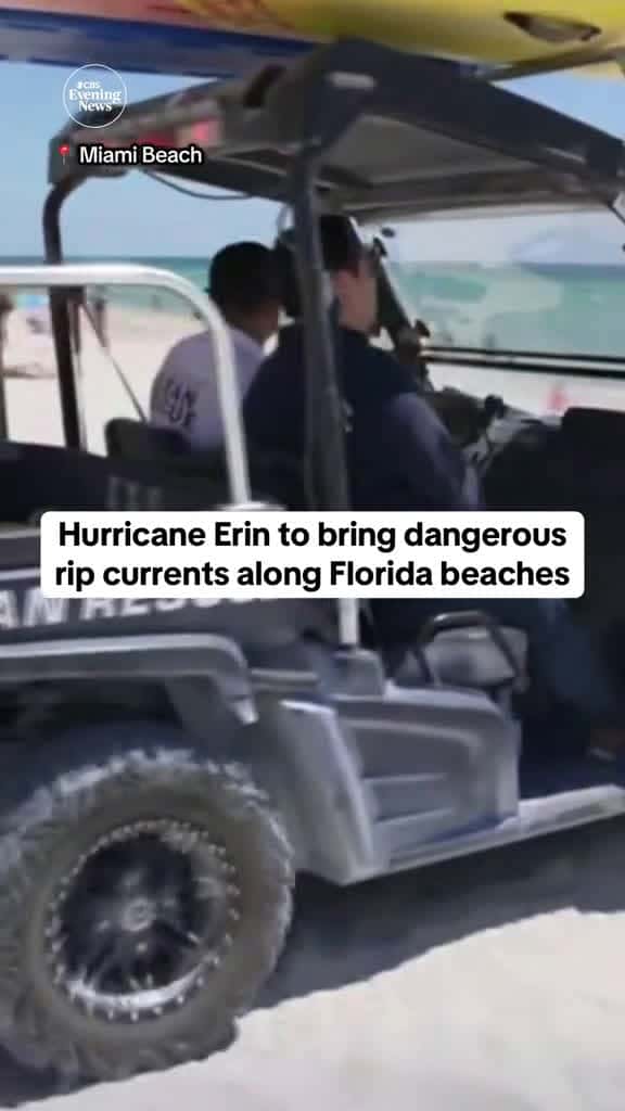 Cover for Miami Beach lifeguards are on high alert as Hurricane Erin churns dangerous rip currents along Florida beaches. Here’s how they spot the risks and what swimmers should watch for to stay safe. #news #Miami #HurricaneErin #weathe...