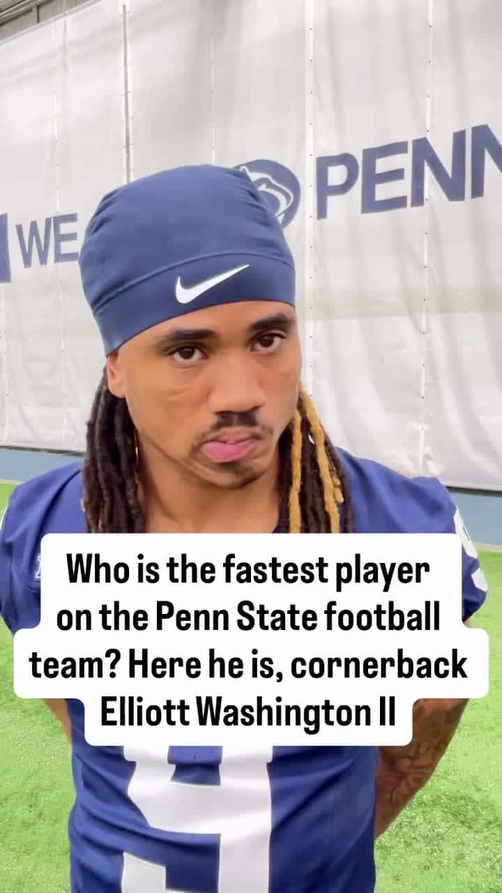 Cover for Who is the fastest player on the Penn State football team? Meet cornerback Elliott Washington II