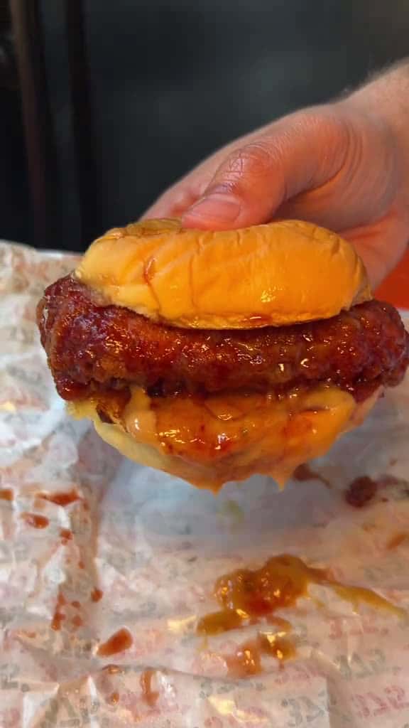 Cover for PB  J vs HONEY GARLIC Fried Chicken Sliders from 375chicken in NYC  Which one are 36927 #trend