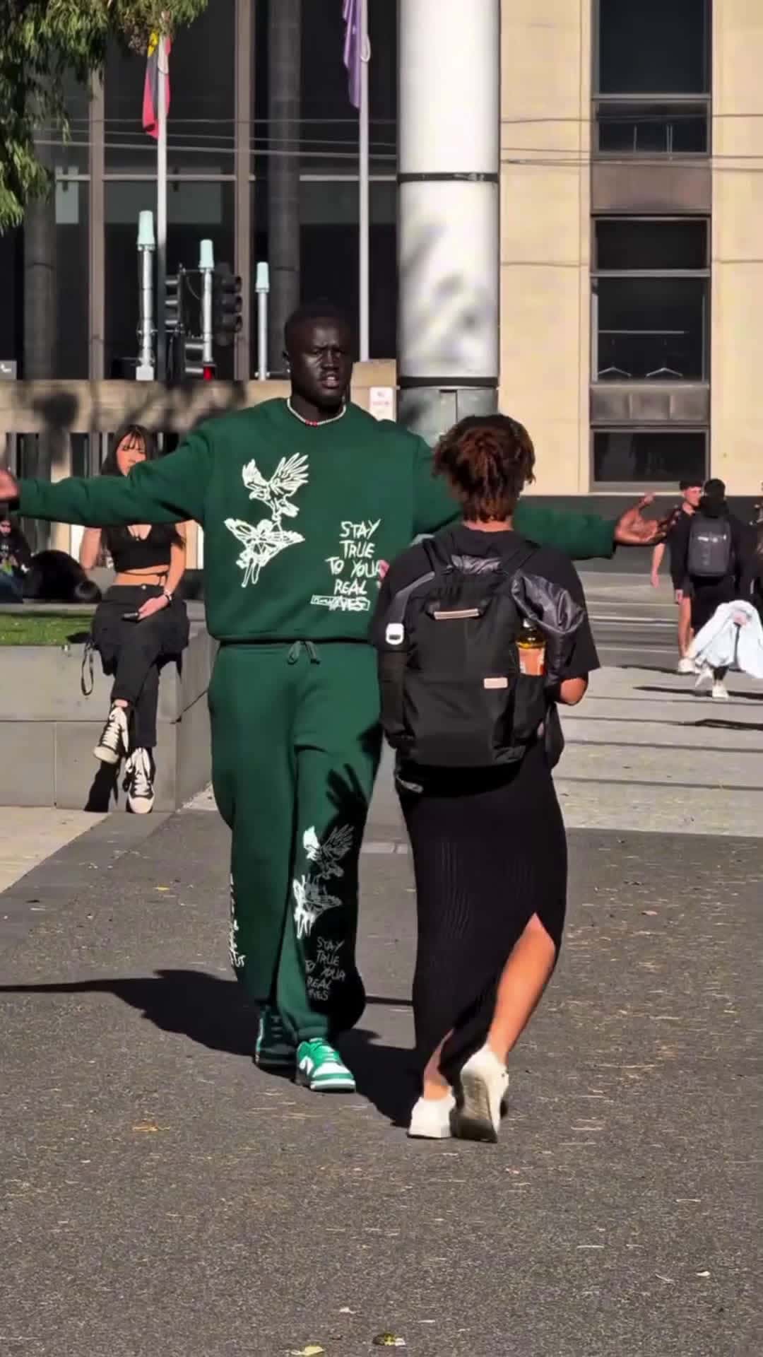 Cover for She came back for a hug 🫢 #viral #reels #fyp #caughtoncamera