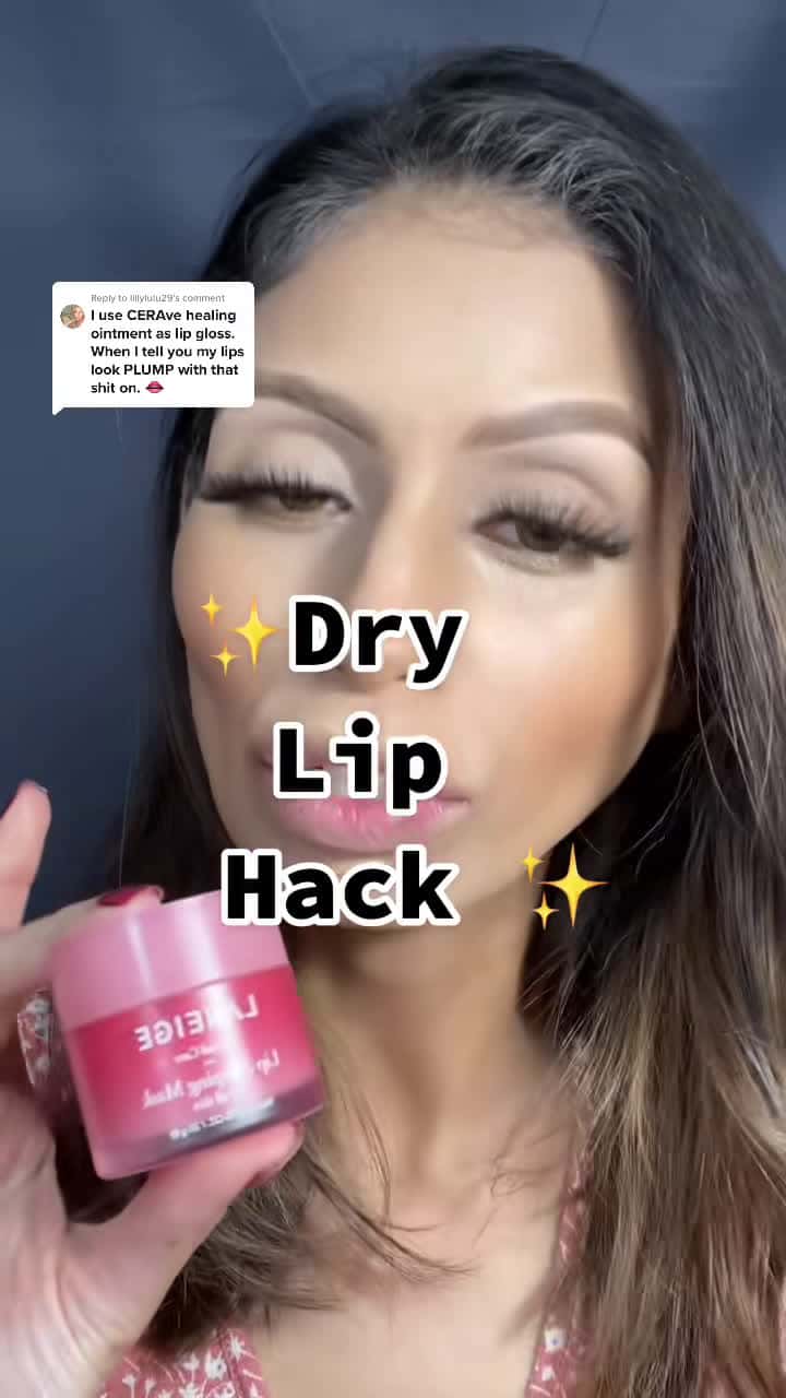Cover for Replying to @lillylulu29 umm this hack actually works!!!! Try it out !!! @CeraVe #healingointment #drylipshack #drylipsremedy #dryliprelief #makuphack #beautyhack #ceravehealingointment #makeuprecommendations #affordablemakeup #makeupgems