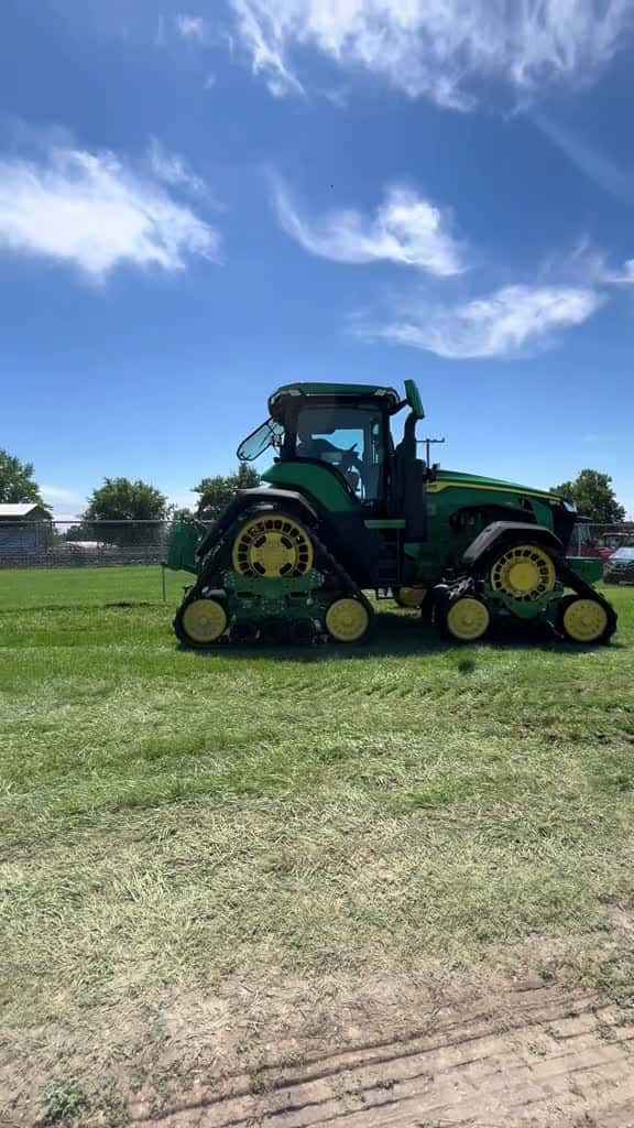 Cover for Thanks John Deere for helping us get unstuck johndeere tractorpulling stuck rv 8rx 71182 #us