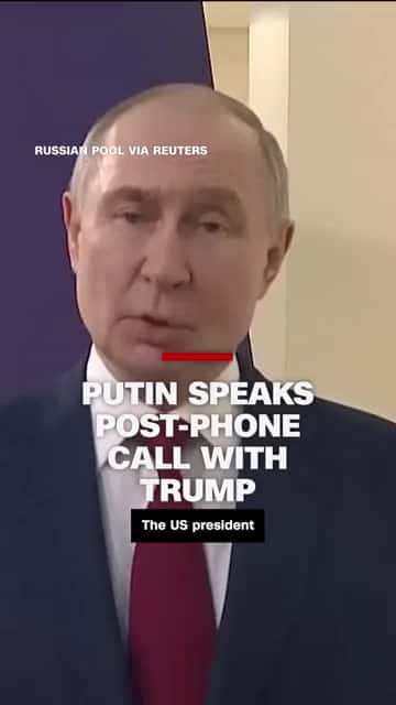 Cover for Putin speaks post-phone call with Trump