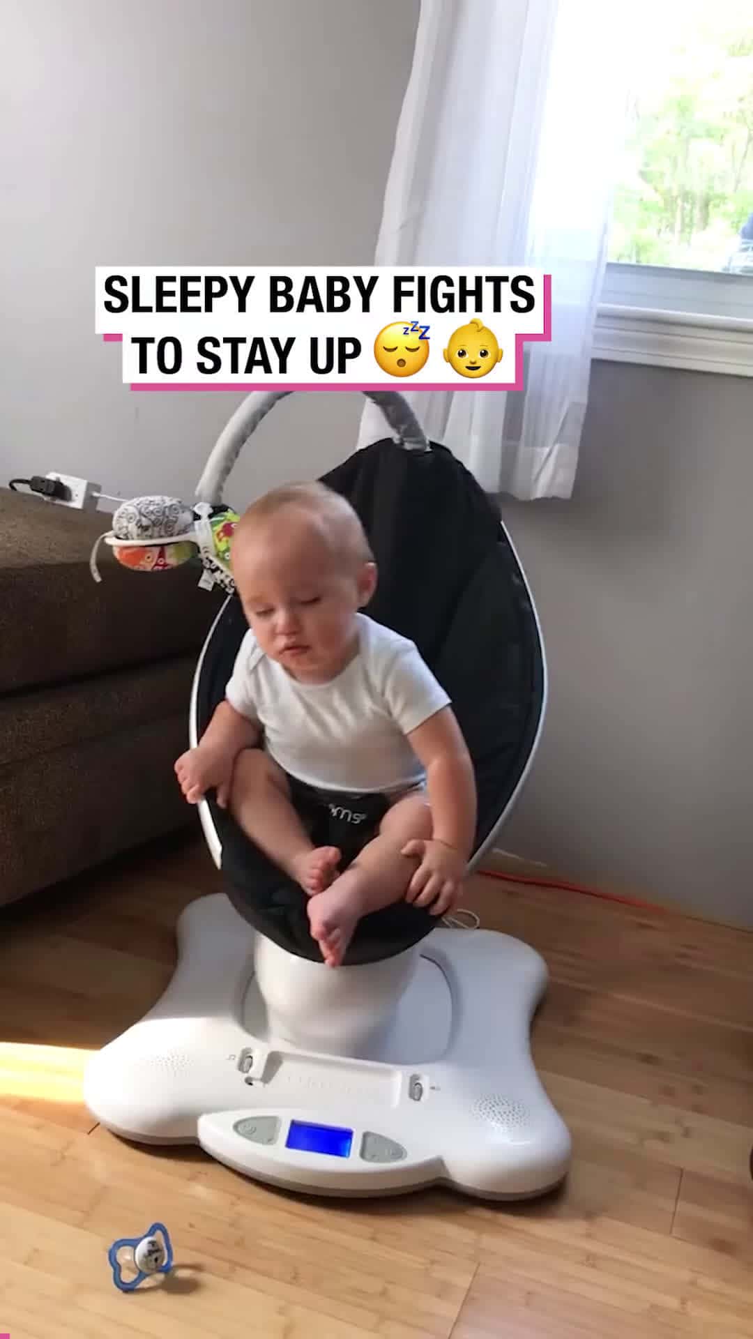 Cover for Sleepy Baby Fights to Stay Up!