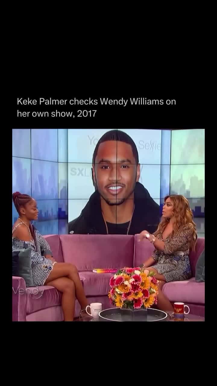 Cover for #FirstVideoChallenge The audience was gagged  In 2017, Keke Palmer appeared on The Wendy Williams Show to promote her book and address past criticism from Williams, particularly regarding an incident with Trey Songz.