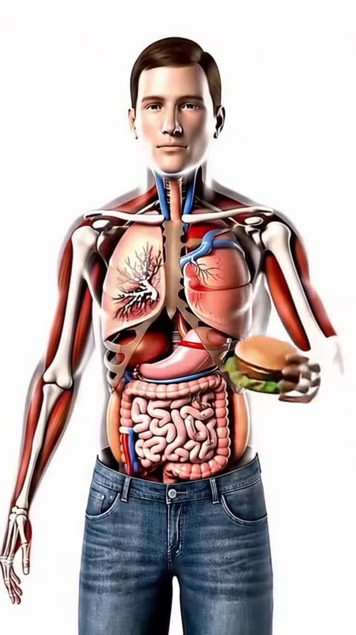 Cover for Burder #odlysatisfying #humanbody #healthy #satisfying #kfc #burger #warm #foryoupage
