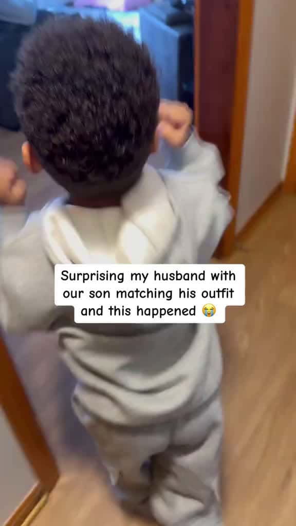 Cover for He was so happy to match daddy today But kinda did me dirty at the end LOL fyp trending vi 40363 #followMe