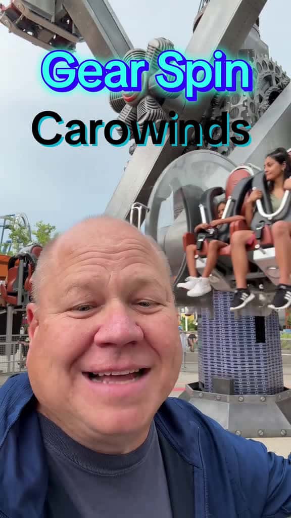 Cover for Gear Spin is now back open @Carowinds #northcarolina #southcarolina #themepark #fun #carowinds #spin #viral #coastershauntsdarkrides #amusementpark  created by coasters.haunts.darkrides with Limp Bizkit’s Rollin' (Air Raid Vehi...