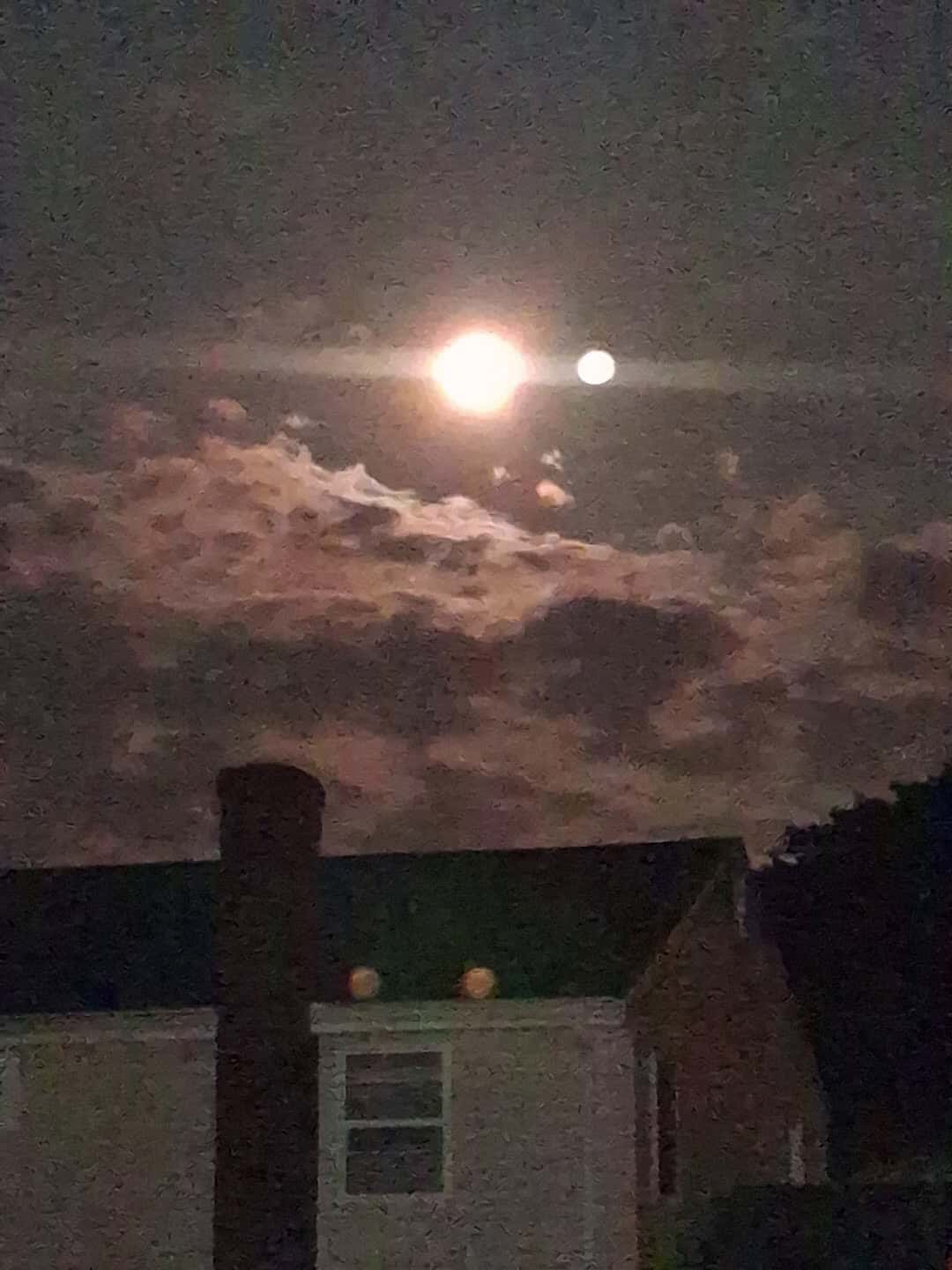 Cover for Something's creeping in the night sky