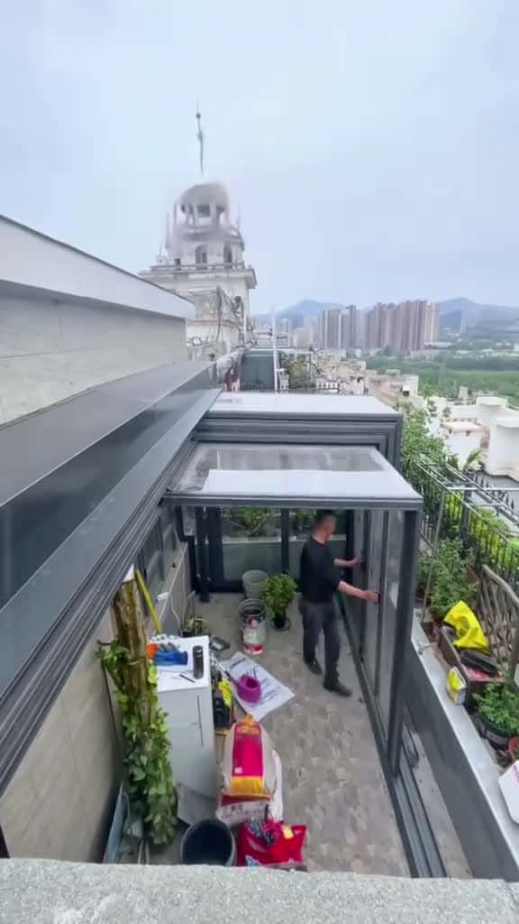 Cover for Make a sunroom on your terrace tinyhouse homedecor outdoorliving Lifestyle sunroom backyar 36302 #american