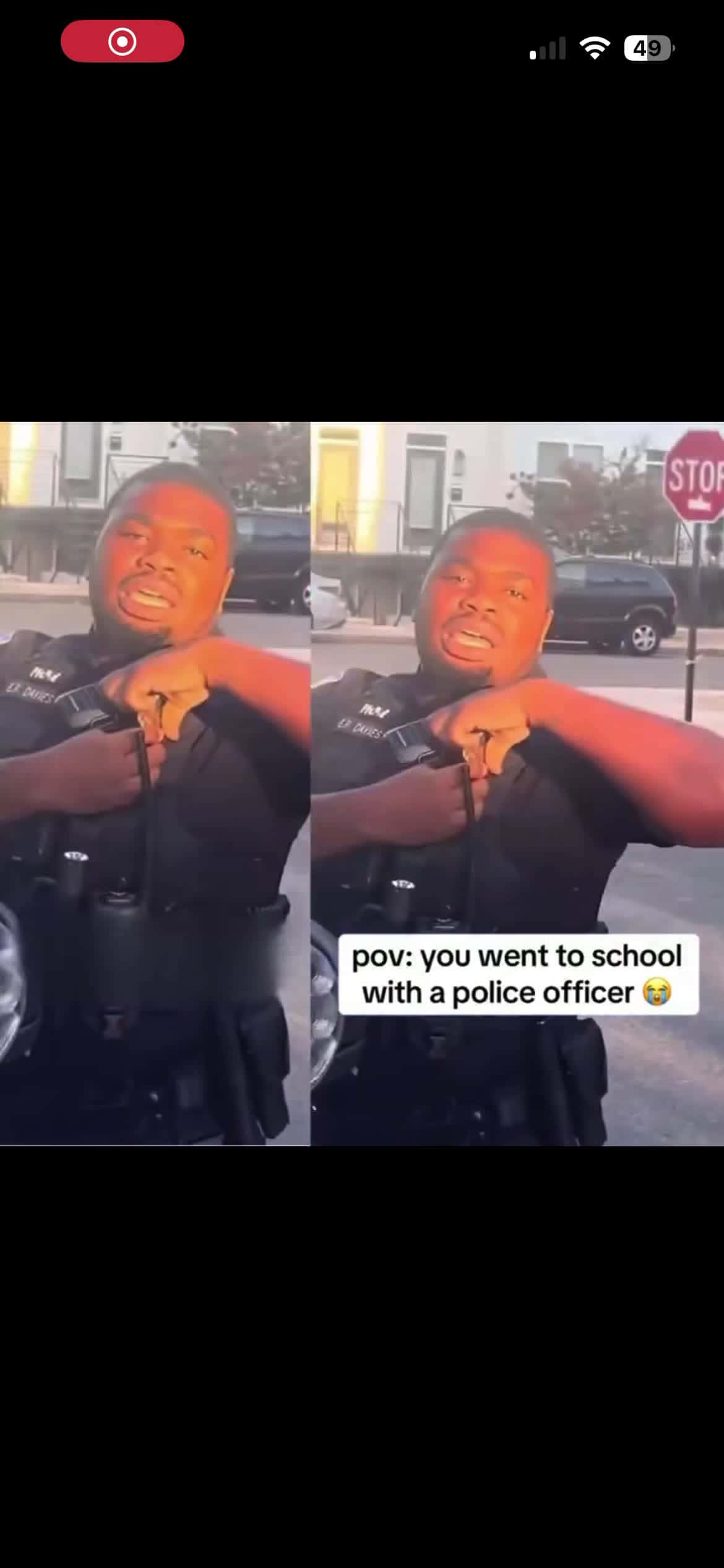 Cover for Men presses officer he went to school with 😳‼️