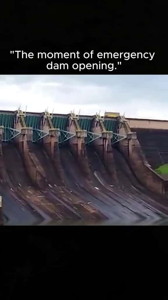 Cover for viral how water dam open release moments 50046 #shortvideos