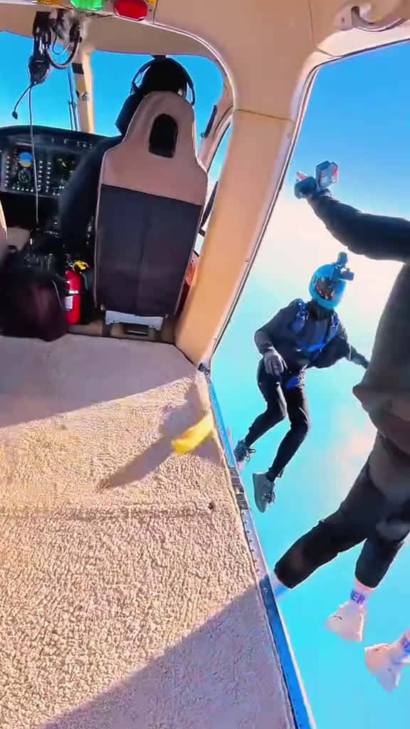 Cover for skydiving jump thrillseeker adrenaline skydive viral videos 08950 #shortvideos