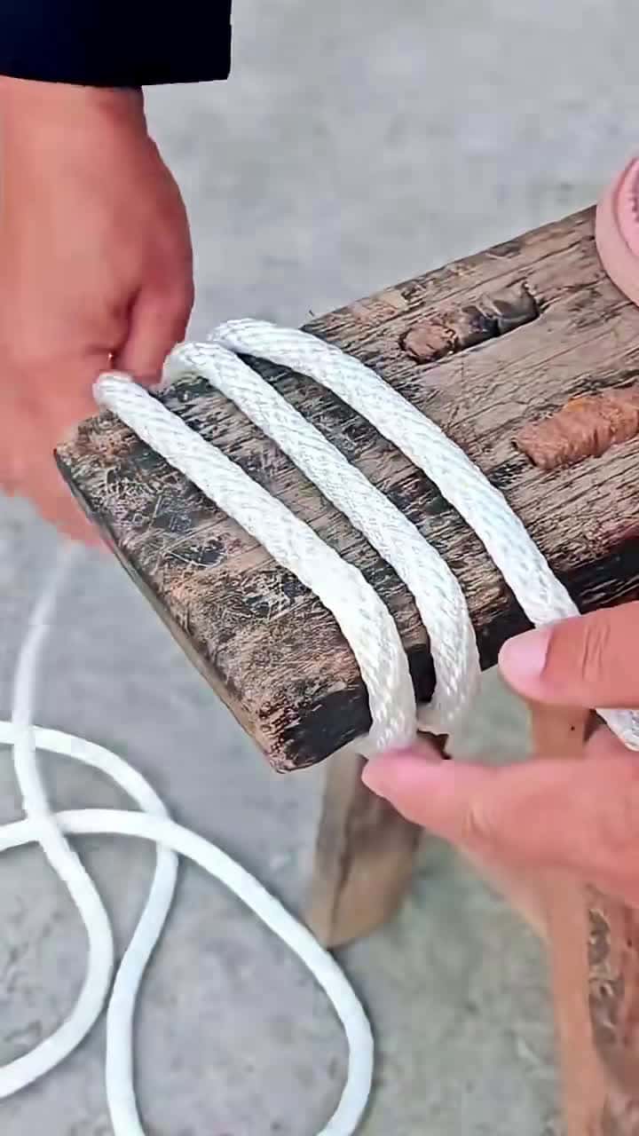 Cover for #FirstVideoChallenge Swing rope knot #ropetrick #usa🇺🇸 #tiktok #fyp #viral #satisfying