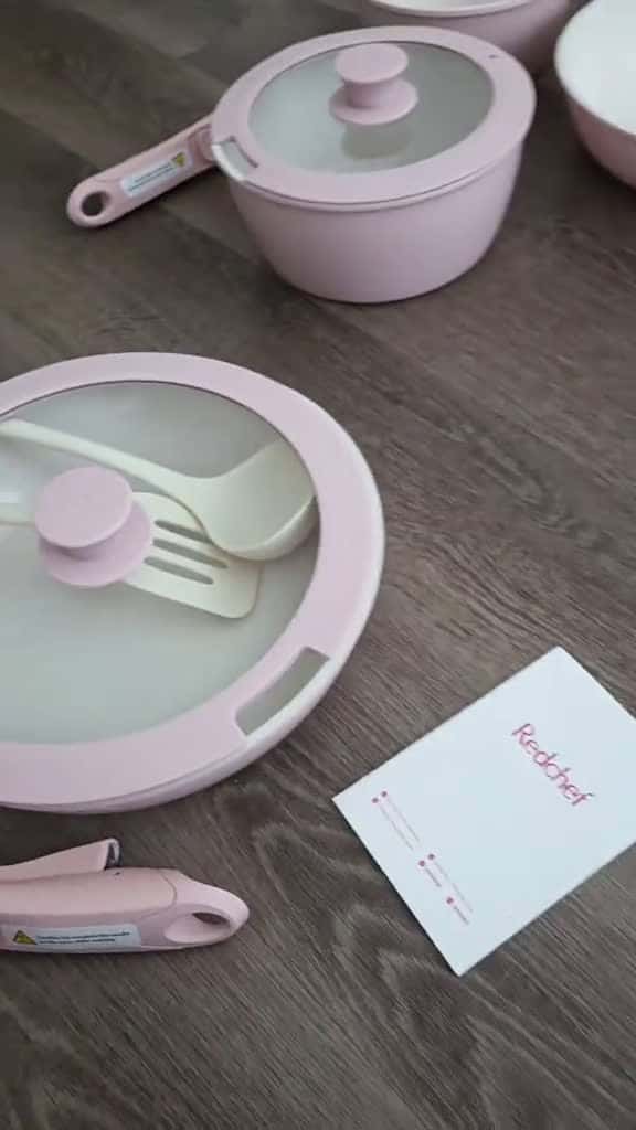 Cover for 'bought my pink pan set from red chef on amazon not sponsored. #mividaloca #hashimotosdisease #newpanset #redchefceramiccookware #amazon' by Alissa Lynn Zatelli