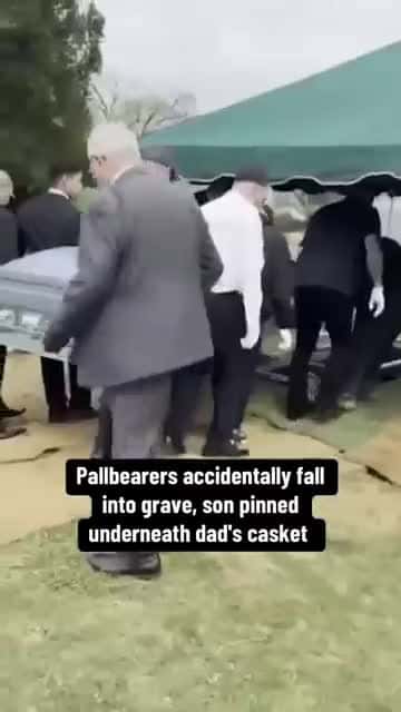 Cover for Pallbearers Fall Into Grave #shorts