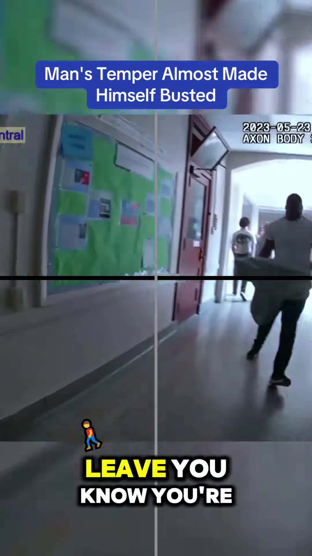 Cover for Man's Temper Almost Made Himself Busted #bodycam 