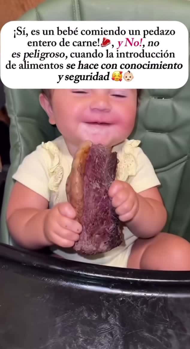 Cover for Baby enjoying steak  #funny  #foryou  #foryoupage  #fyp  #viral  #explore  #beautiful  #newyork  #baby