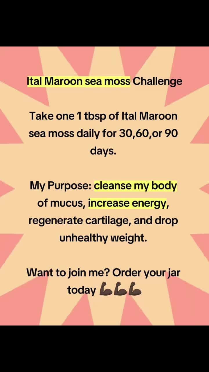 Cover for #seamoss  #health  #challenge #growth