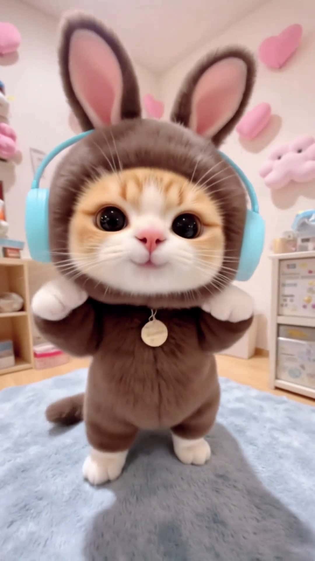 Cover for AI Cat: Hi auntie! What are you doing? Miss you loads! Cute enough? #CatCanCallMom#IndoorTrackmaker#hanser#KittenAdoration#CatLifeWisdom#AIArt#CatMeme#CutenessOverload