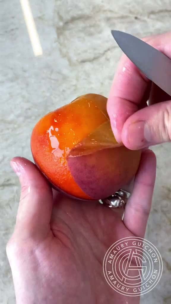 Cover for The Swan Working on a peach dessert at the peak of the season This one is so good.. amaury 18150 #nicevideo