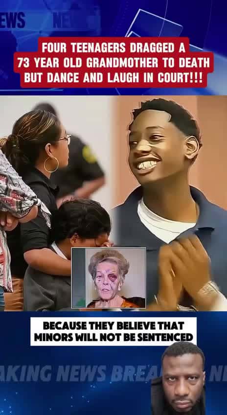 Cover for #TrueCrimeStories 3 teens laugh and dance in court after unaliving a grandmother :(
