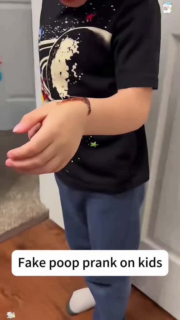 Cover for Fake poop prank on kids funnyvideos usa tiktok usa prank funny interesting tiktok funnytik 98158 #shortvideos