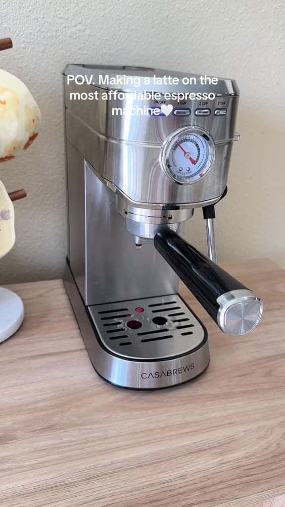 Cover for Made this creamy latte on the most affordable espresso machine! Totally obsessed with how delicious it turned out ☕😍 #HomeBarista #LatteArt