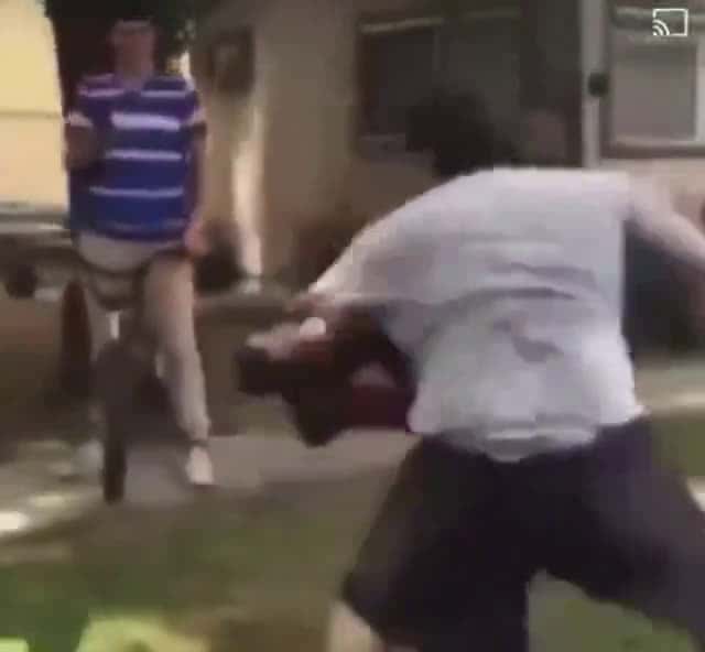 Cover for He tried to jump in and got knocked out  #fight