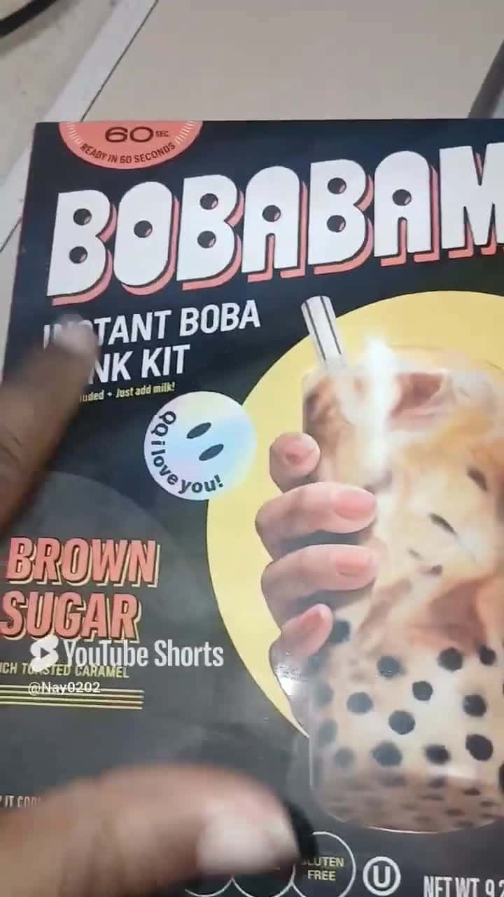 Cover for Boba bam found at Safeway and other grocery stores!