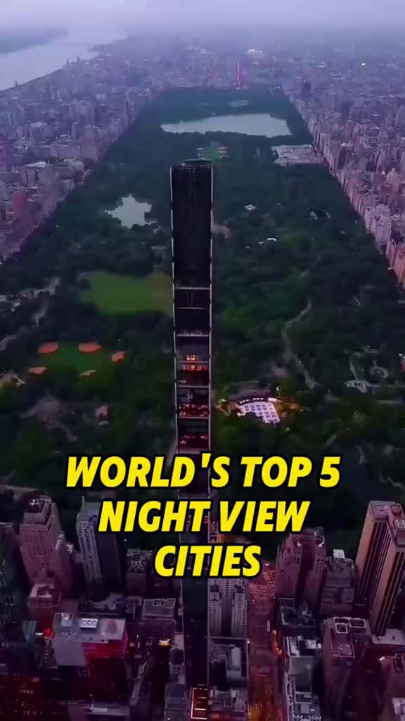 Cover for Which city's stunning night view do you like the most in the world?#nightscene #london #Newyork #Shanghai #Tokyo #Dubai #hot  created by Edison with Edison’s 原聲