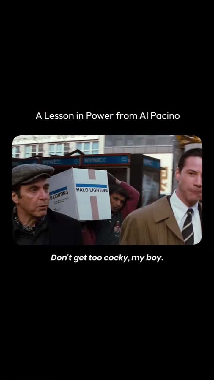 Cover for Important lesson in power from Al Pacino 